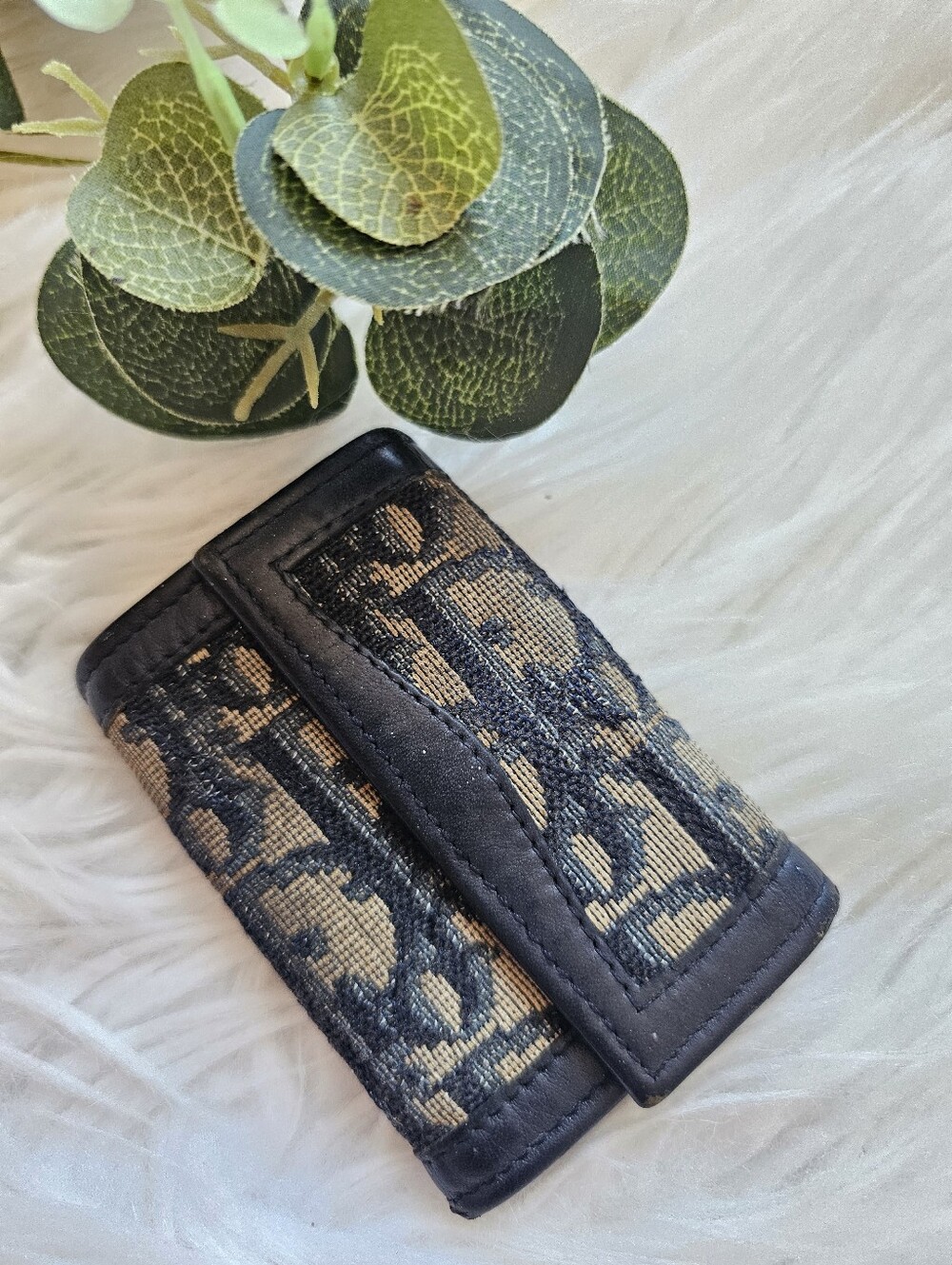 Dior Trotter Vintage Key Ring Wallet
